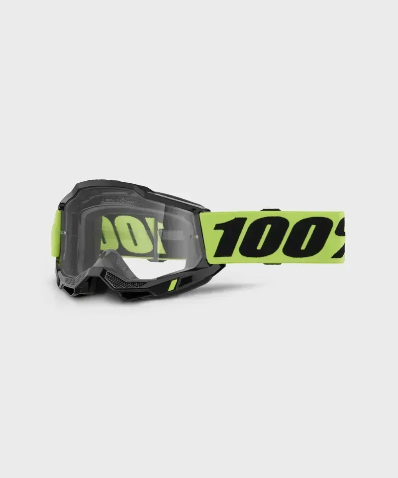 100% Accuri 2 Youth Clear Lens Goggles in Yellow