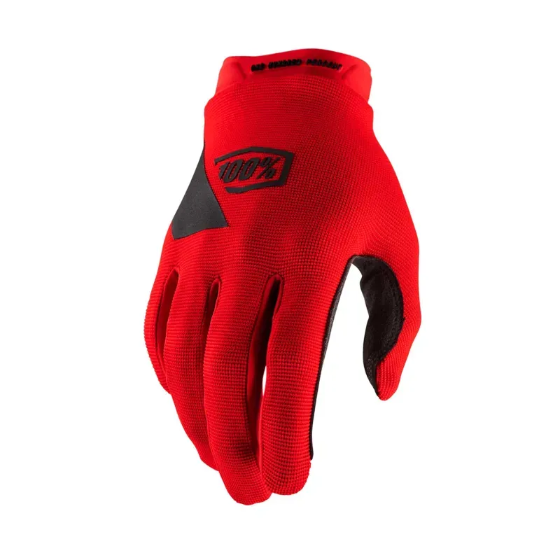 100% Ridecamp Gloves in Red