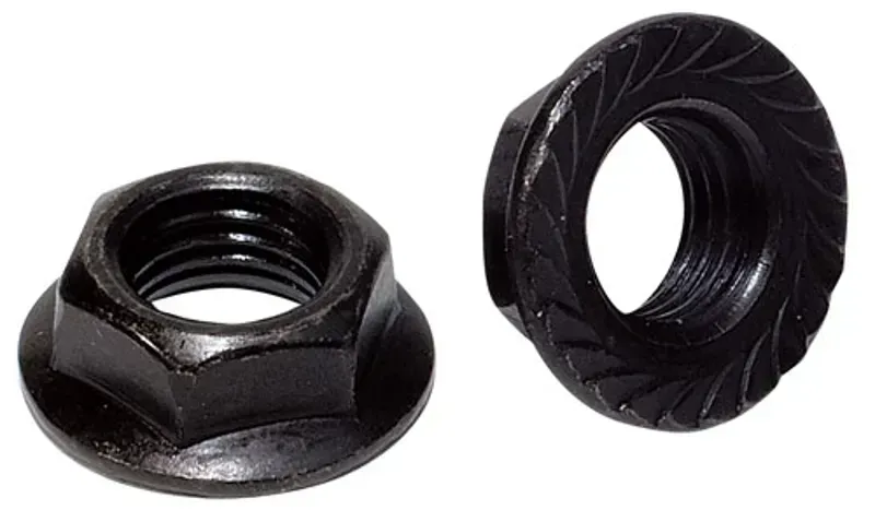 Weldtite Tools Cotterless Crank Nut 14mm 2-pack in Black
