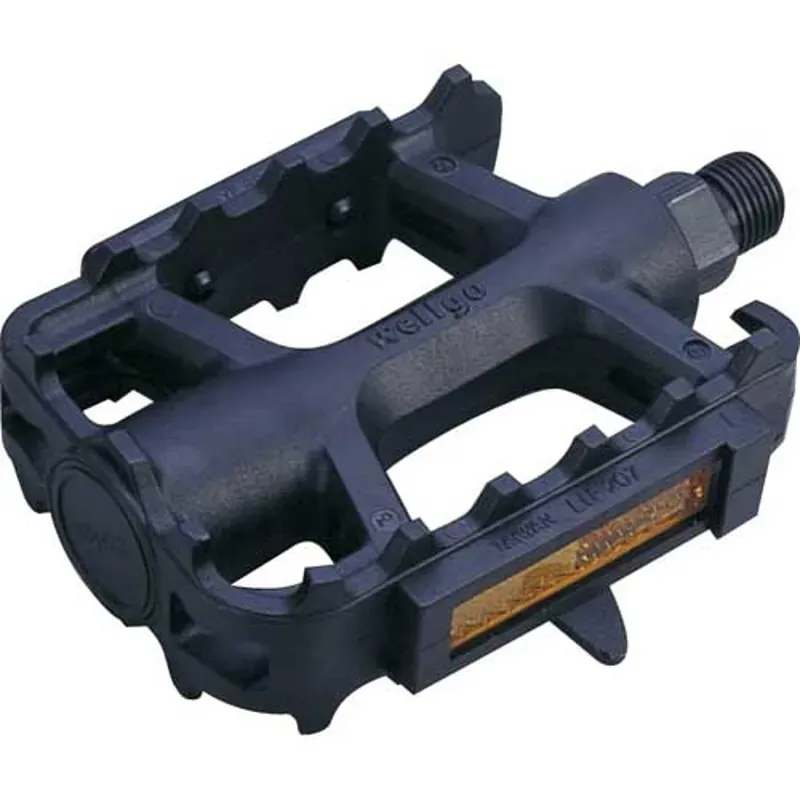 Wellgo LU207 9/16 Detachable Reflector Nylon ATB Pedals in Black