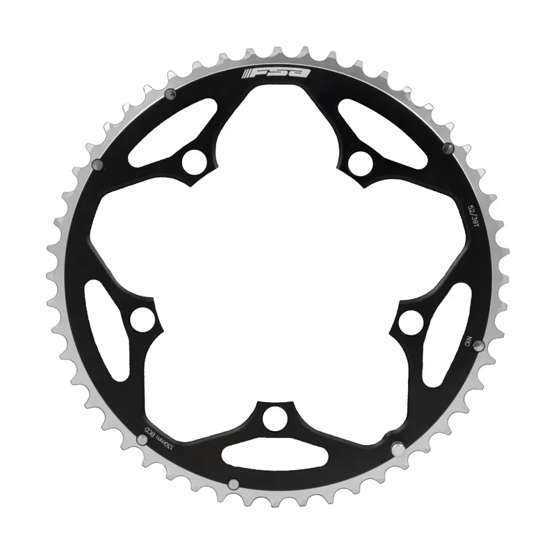FSA Alloy Road Polished Chainring In Black