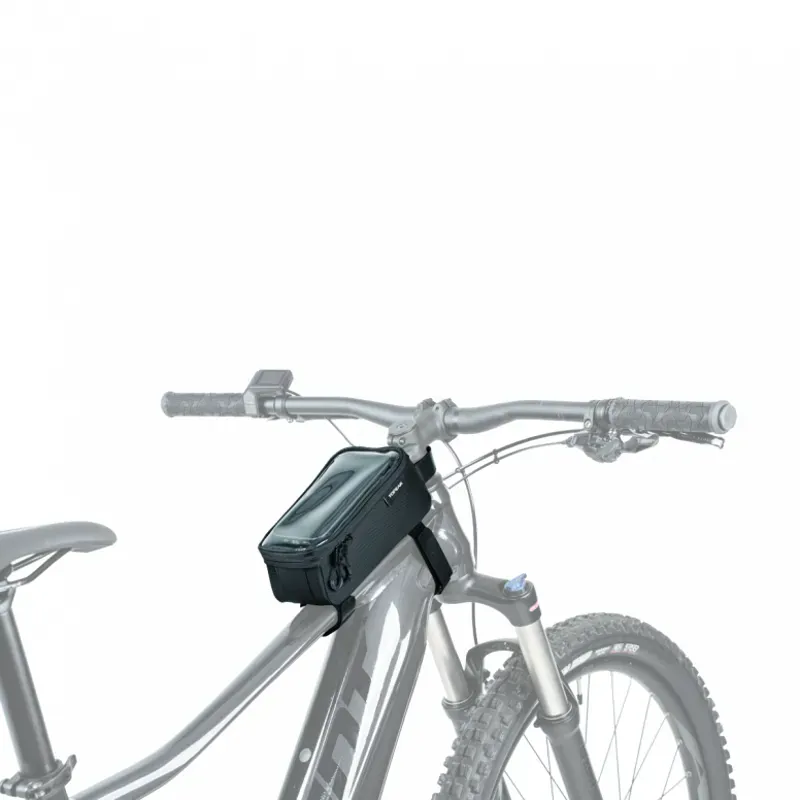 Topeak Bento Pack Top Tube Bag - Black Bike Frame Storage Bag for Cycling-2