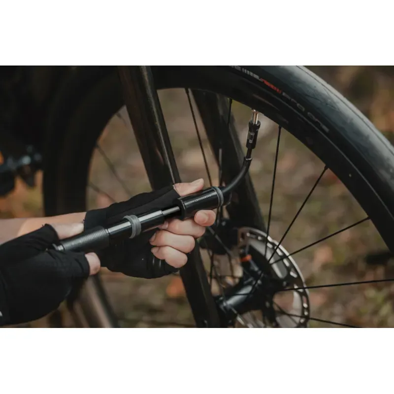Topeak RaceRocket Mini Bike Pump - Black Compact High-Pressure Hand Pump-4
