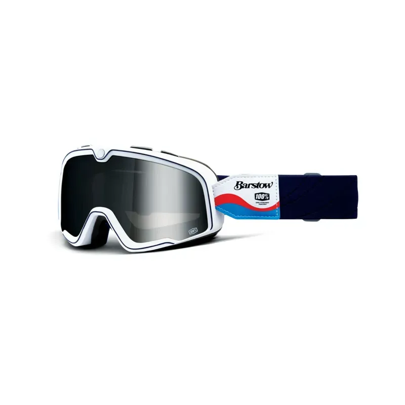 100% Barstow Goggles in Mirror Silver Lens/Lucien