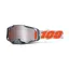 100% Armega HiPER Mirror Silver Lens Goggles in Silver