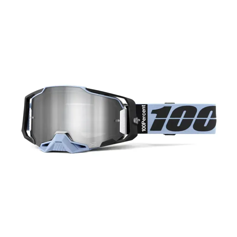 100% Armega Mirror Red/Blue Lens Goggles in Petros