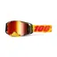 100% Armega Mirror Red Lens Goggles in Tetsu