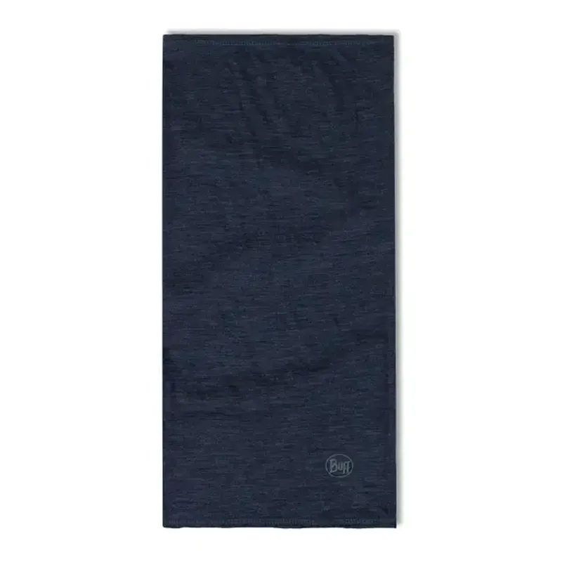 Buff Solid Merino Lightweight Neckwear in Night Blue-1