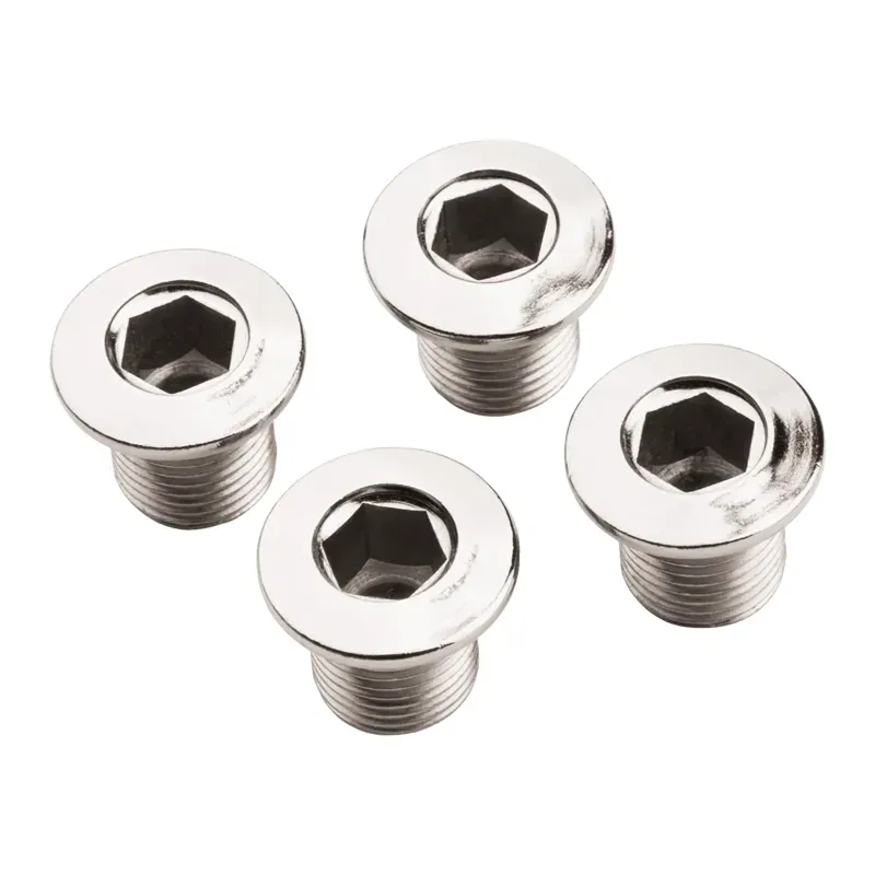 Burgtec M8x0.75mm Pitch Chainring Bolts in Silver