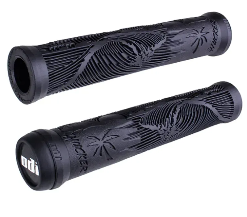 Odi Hucker 160mm Flangeless BMX Grips in Black