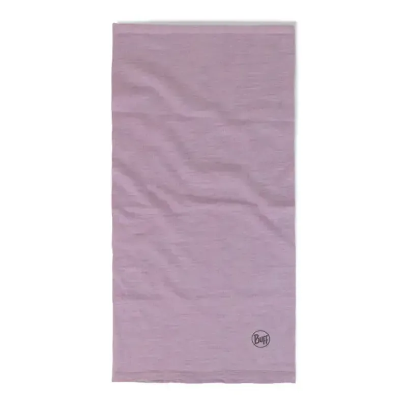 Buff Merino Midweight Neckwear in Melange Lilac Sand-1