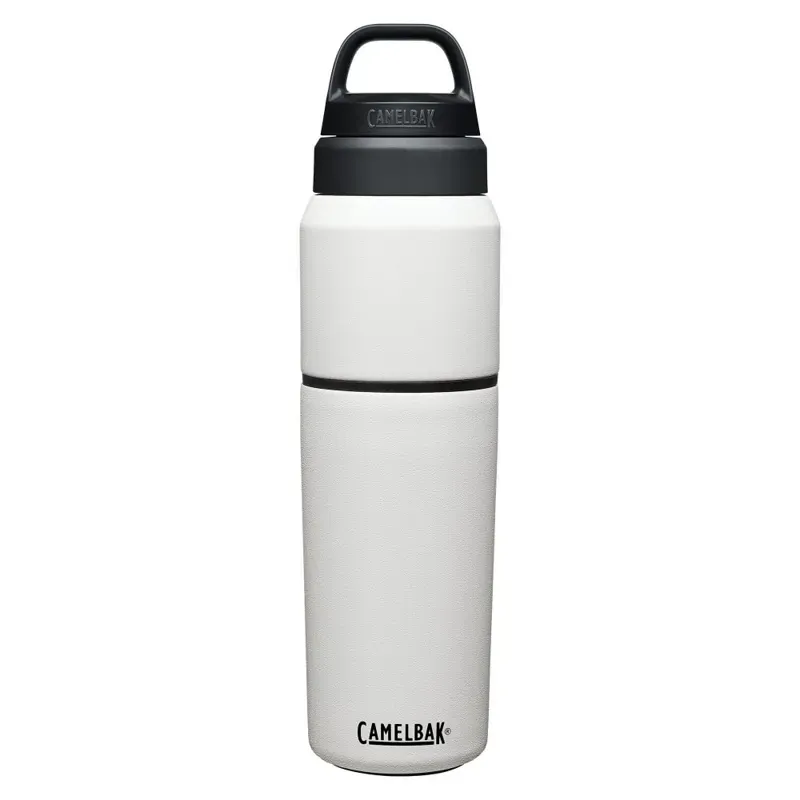 2020 Camelbak MultiBev Vacuum Insul 650ml Bottle w/480ml Cup in White