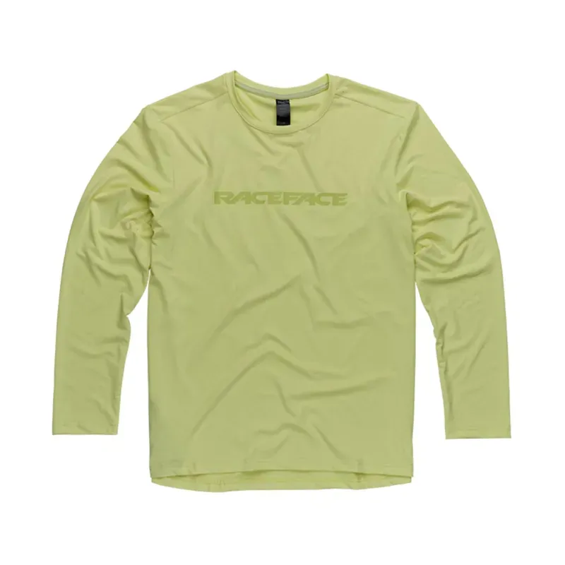 2022 Race Face Commit Long Sleeve Tech Top in Tea Green
