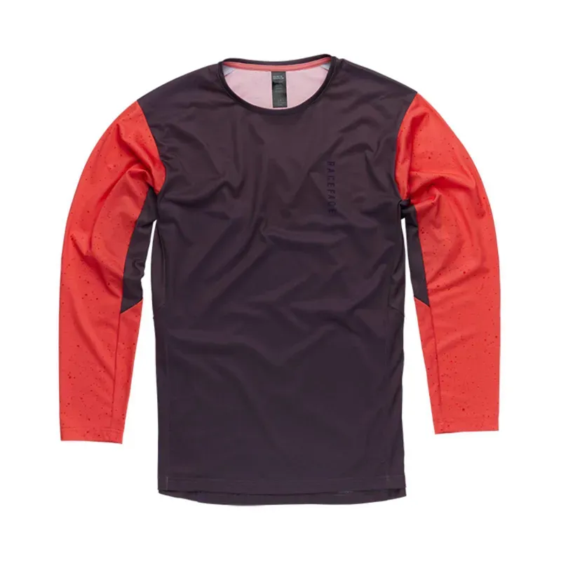 2022 Race Face Indy Long Sleeve Jersey in Coral