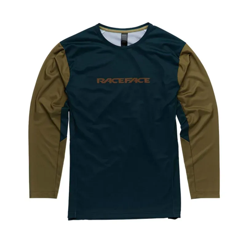 2022 Race Face Indy Long Sleeve Jersey in Pine