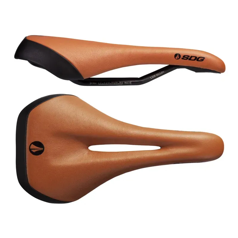 SDG Allure 2.0 Womens Lux Alloy Saddle in Brown Leather/Black
