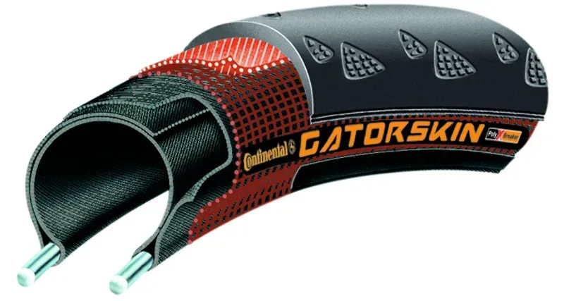 Continental GatorSkin Black/DuraSkin Wired Tire in Black-1