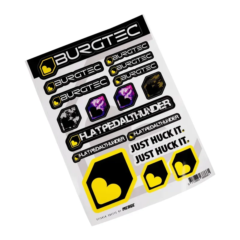 Burgtec Sticker Sheet - A4