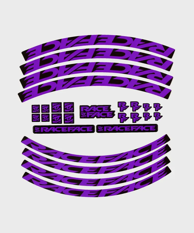 Race Face Decal Kit in Purple