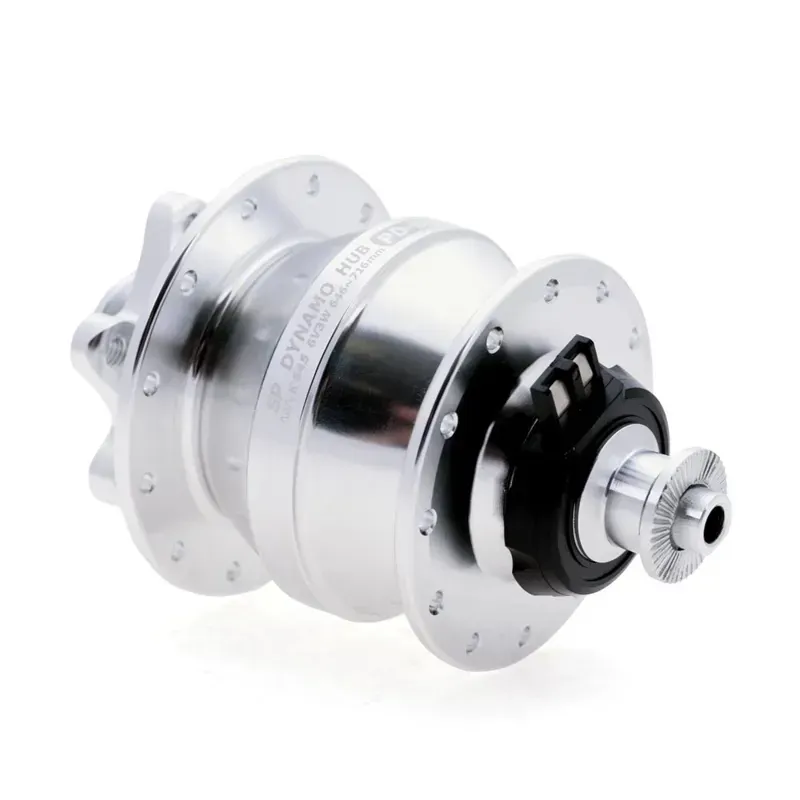SP Dynamo PD8 PL8 100mm 32-hole Disc Brake Dyno Hub in Silver-2