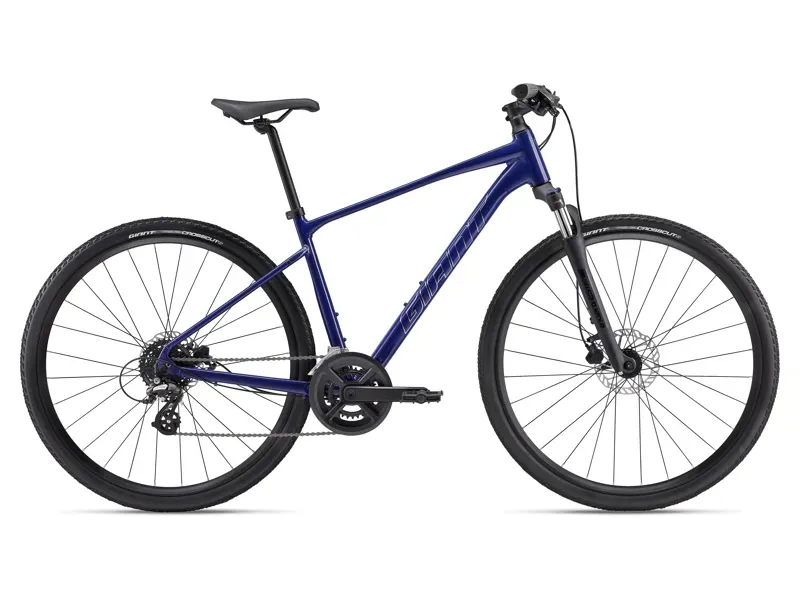 Giant Roam 3 Disc Hybrid Bike in Permance Blue