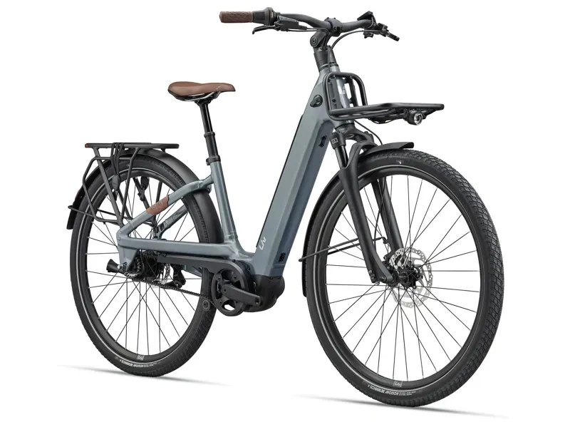 Liv Allure E+ 1 25km/h eHybrid Bike in Midnight Pine-1