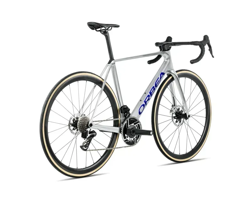 Orbea ORCA M20iLTD PWR Road Bike in Spark Silver/Titain Grey Gloss-4