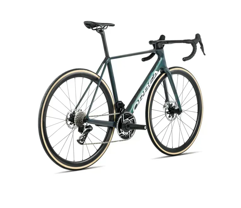 Orbea ORCA M30iLTD PWR Road Bike in Escape Green/Carbon View Matt-2