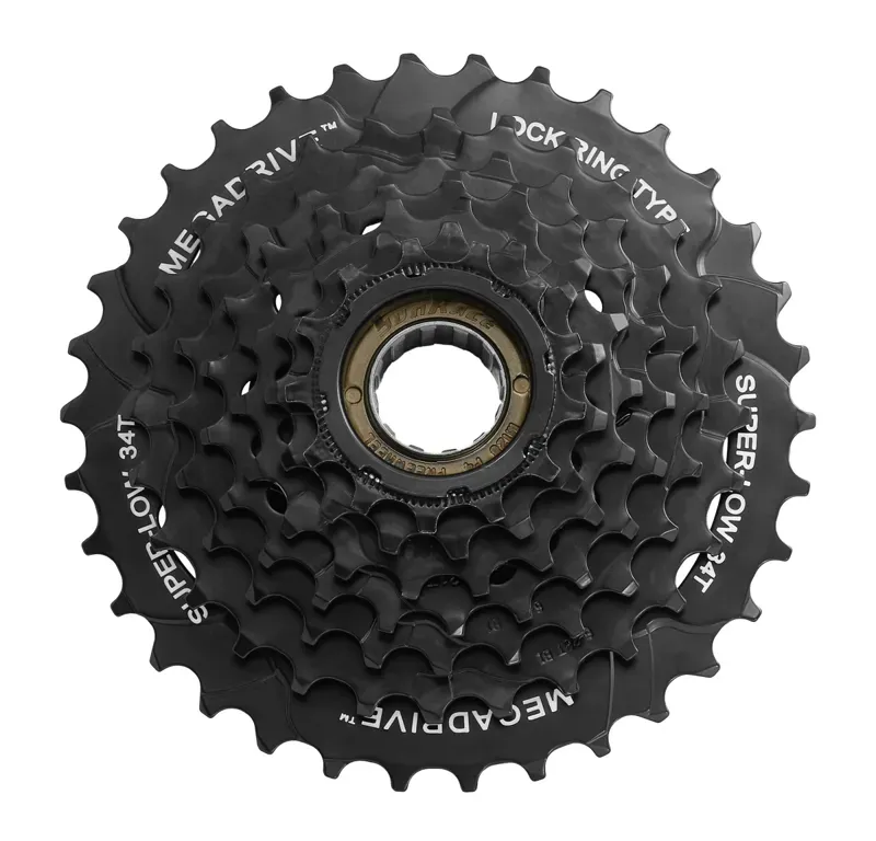 Sunrace and Sturmey Archer MFM300 7 Speed 14-34t Freewheel in Black