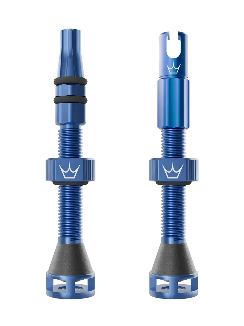 Peaty's Holeshot Fast Flow 42mm Tubeless Valves in Navy