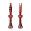 Peaty's Holeshot Fast Flow 42mm Tubeless Valves in Red