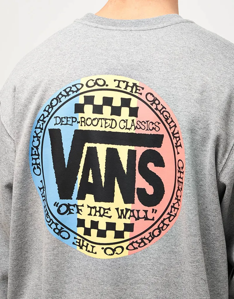 VANS Retro CO Crew Sweatshirt Cement Heather - Classic Skate Style