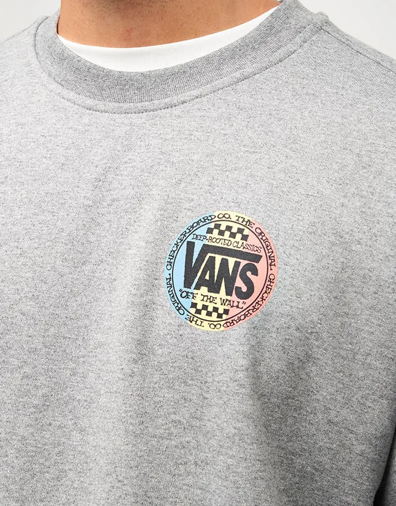 VANS Retro CO Crew Sweatshirt Cement Heather - Classic Skate Style-2