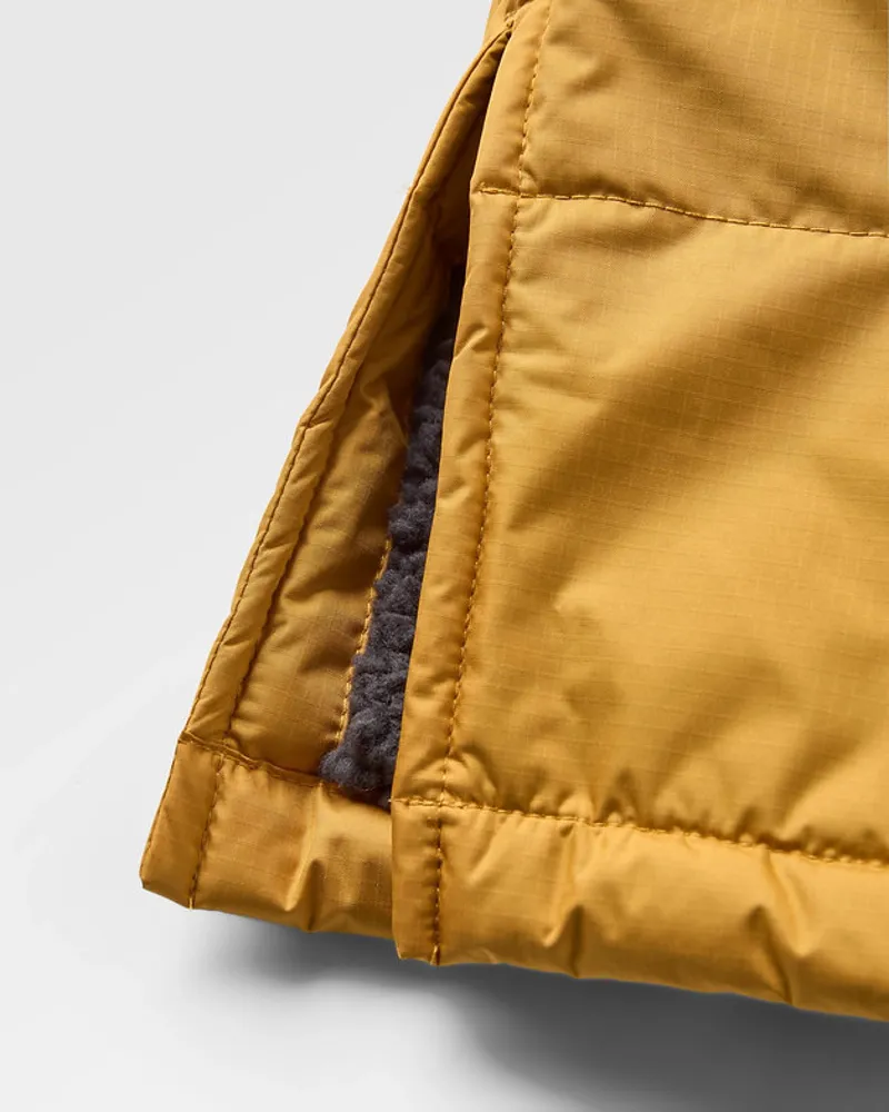 Passenger Escapism Sherpa Lined Changing Robe - Spruce Yellow Outdoor Wear-1