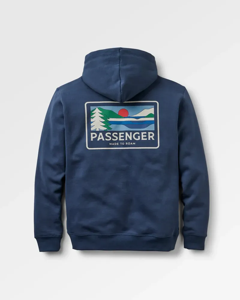 Passenger Roamer Hoodie - Rich Navy Men's Organic Cotton Pullover