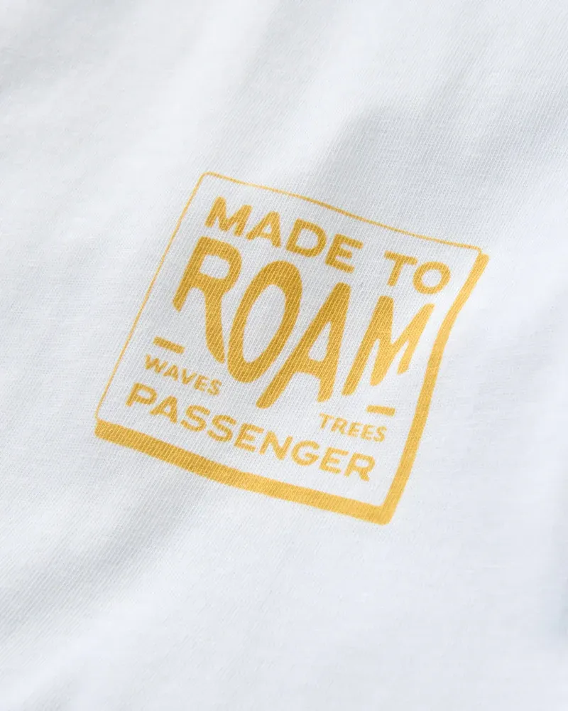 Passenger Men's Sonoma T-Shirt - White Casual Organic Cotton Tee-4