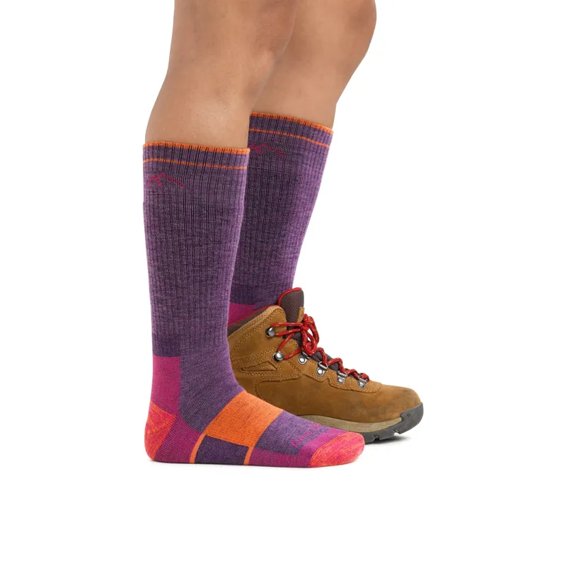 Darn Tough - Women's Hiker Sock Midweight - Full Cushion - Plum Heat-2