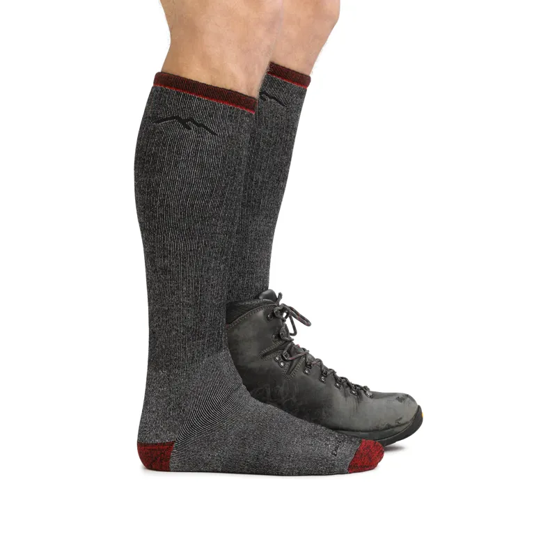 Darn Tough Men's Over The Calf Heavyweight Socks - Smoke-2