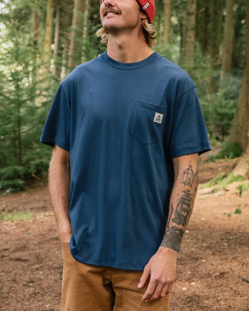 Passenger Heritage Relaxed Fit T-Shirt - Dark Denim