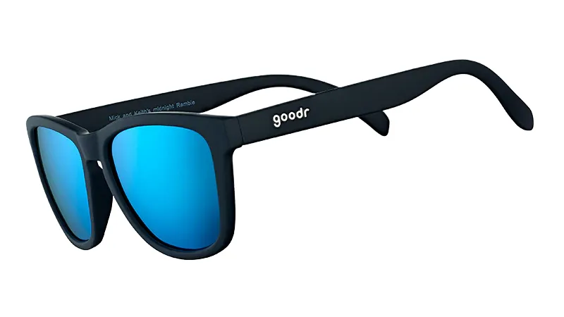 Goodr OG Glasses - Mick and Keith's Midnight Ramble Polarized No-Slip Sunglasses for Running + Everyday Wear