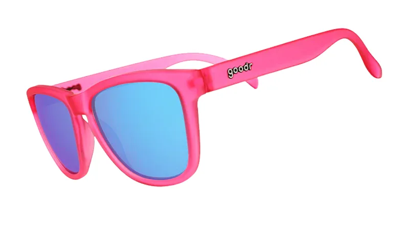 Goodr OG Glasses - Flamingos On A Booze Cruise Polarized No-Slip Running Sunglasses for Active Lifestyles