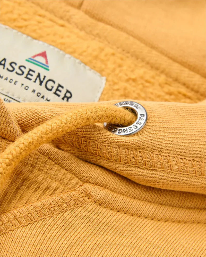 Passenger Roamer Hoodie - Spruce Yellow Men's Organic Cotton Pullover -4