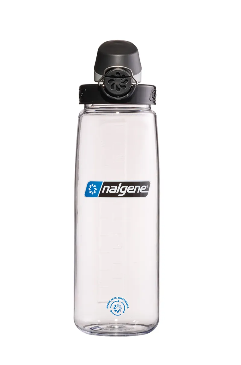 Nalgene OTF Tritan Sustain Water Bottle 700ml - Clear Black Cap