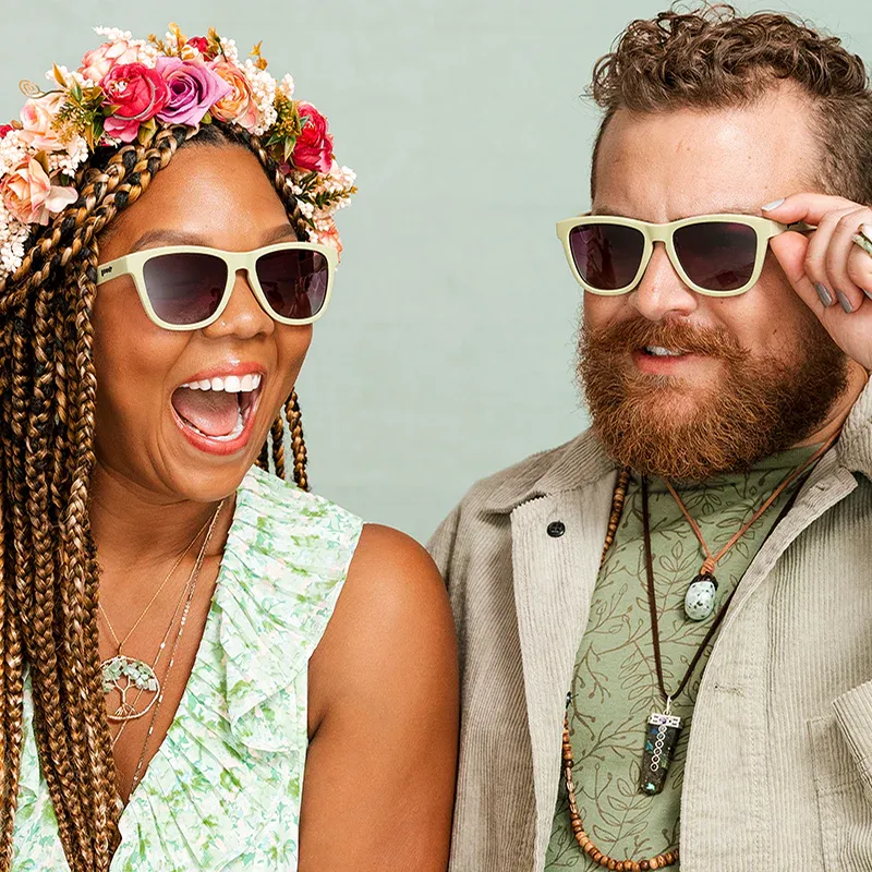 Goodr OG Glasses - Dawn of a New Sage Lightweight Polarized Sunglasses for Running + Everyday Wear-1