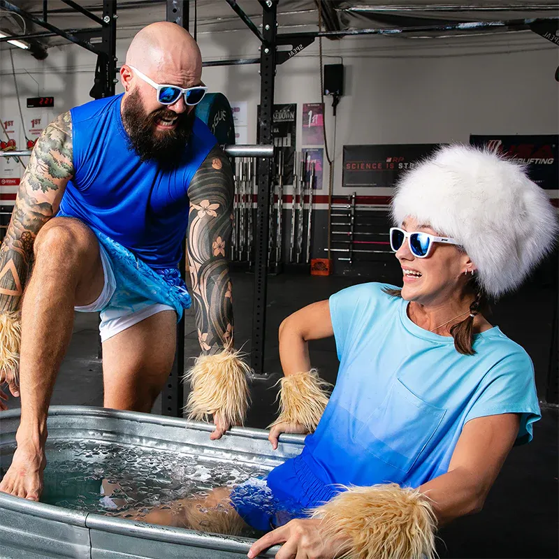 Goodr Iced By Yetis OG Polarised Sunglasses White UV400 Running Sunglasses