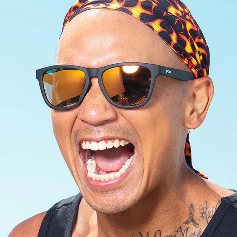 Goodr OG Glasses - Whiskey Shots with Satan Lightweight Polarized Sunglasses for Running + Everyday Wear-1