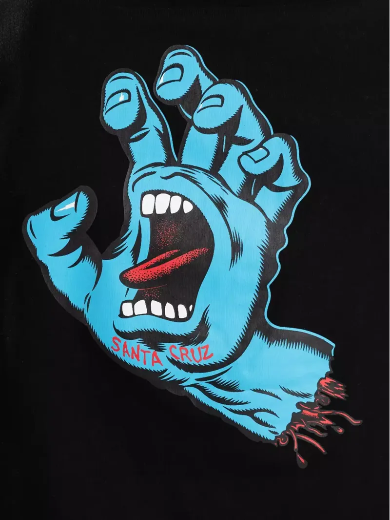 Santa Cruz T-Shirt Screaming Hand Chest Black XS ADULT-1