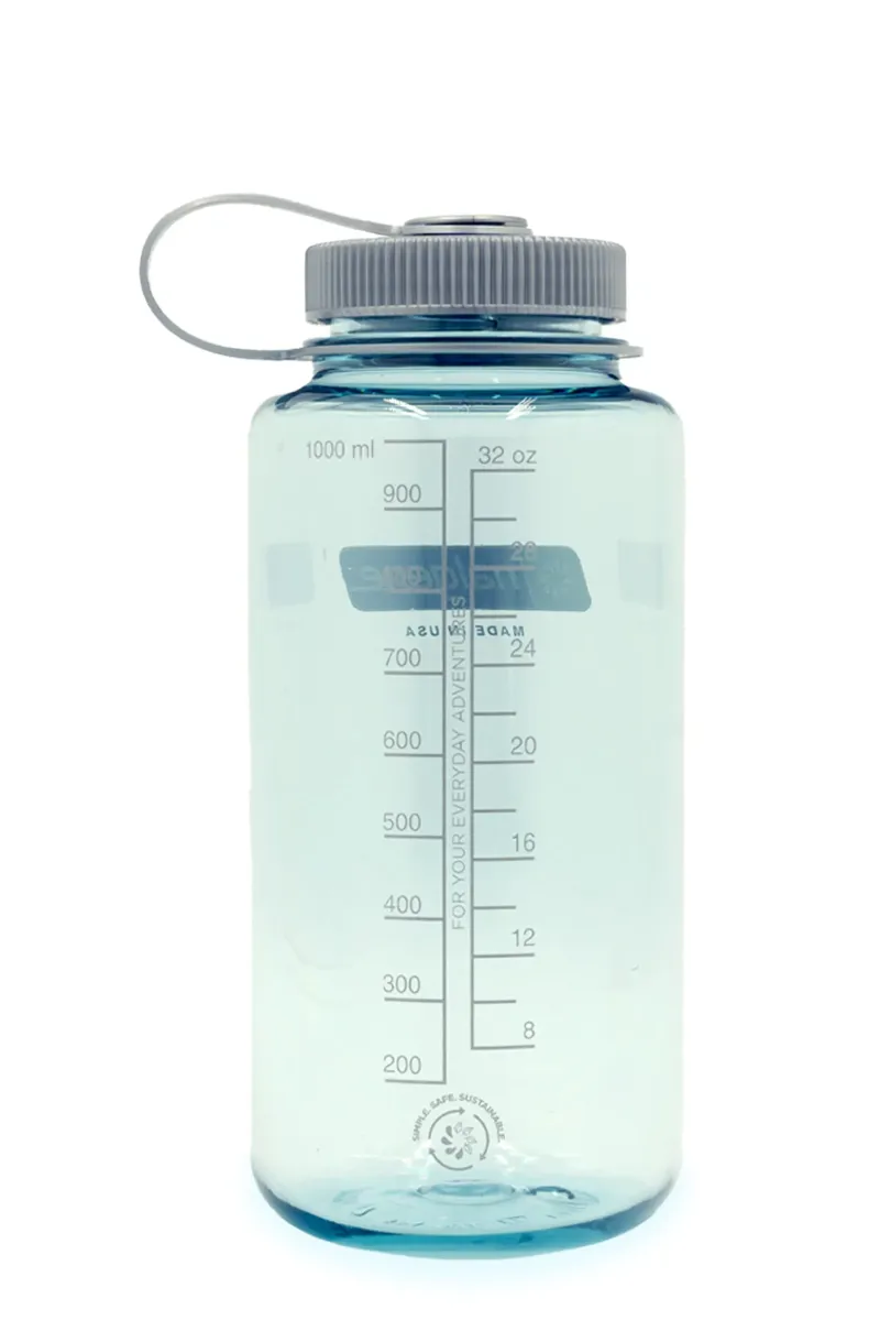 Nalgene Seafoam 1L Wide Mouth Tritan Sustain Water Bottle-1