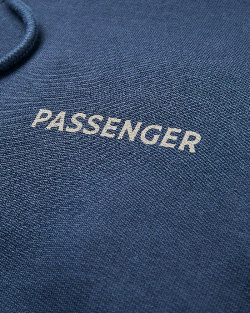 Passenger Roamer Hoodie - Rich Navy Men's Organic Cotton Pullover-3