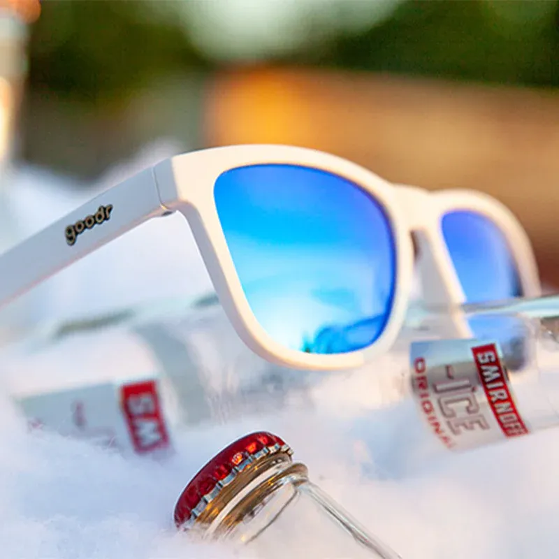 Goodr Iced By Yetis OG Polarised Sunglasses White UV400 Running Sunglasses-1